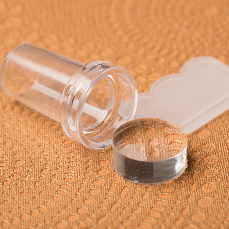 Набор прозрачных силиконовых инструментов для стемпинга французского нейл-арта со скребком