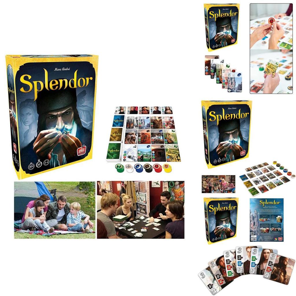 Настольная игра Splendor Полная английская версия Коробка для домашней вечеринки с коллекционными картами