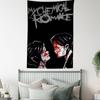 Популярная рок-группа My Chemical Romance Аниме Гобелен Хиппи Цветочные Настенные Ковры Декор Комнаты В Общежитии Настенное Украшение Домашний Декор