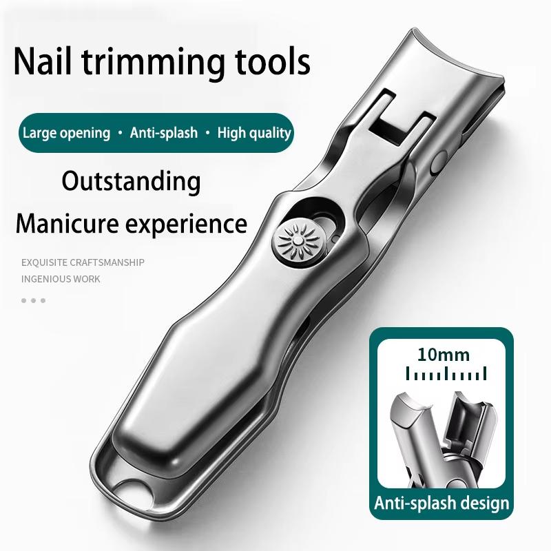 Professional large-opening nail clippers, exquisitely crafted slanted and flat nail clippers splash-proof high-quality nail care