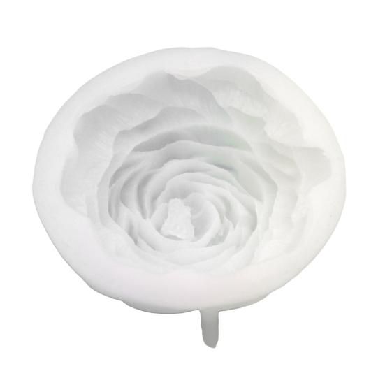 Cake Mold Easy To Demould Convenient Cleaning Reused Thin Soft Make Aromatherapy Silicone Big Peony Candle Mold Household Supplies