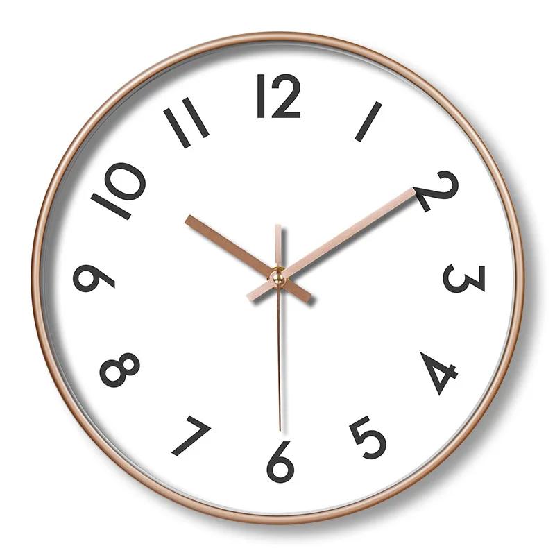 Модные креативные настенные часы, точное время в пути, без пробивки, без тиканья, цифровые настенные часы для украшения стены, детского кабинета