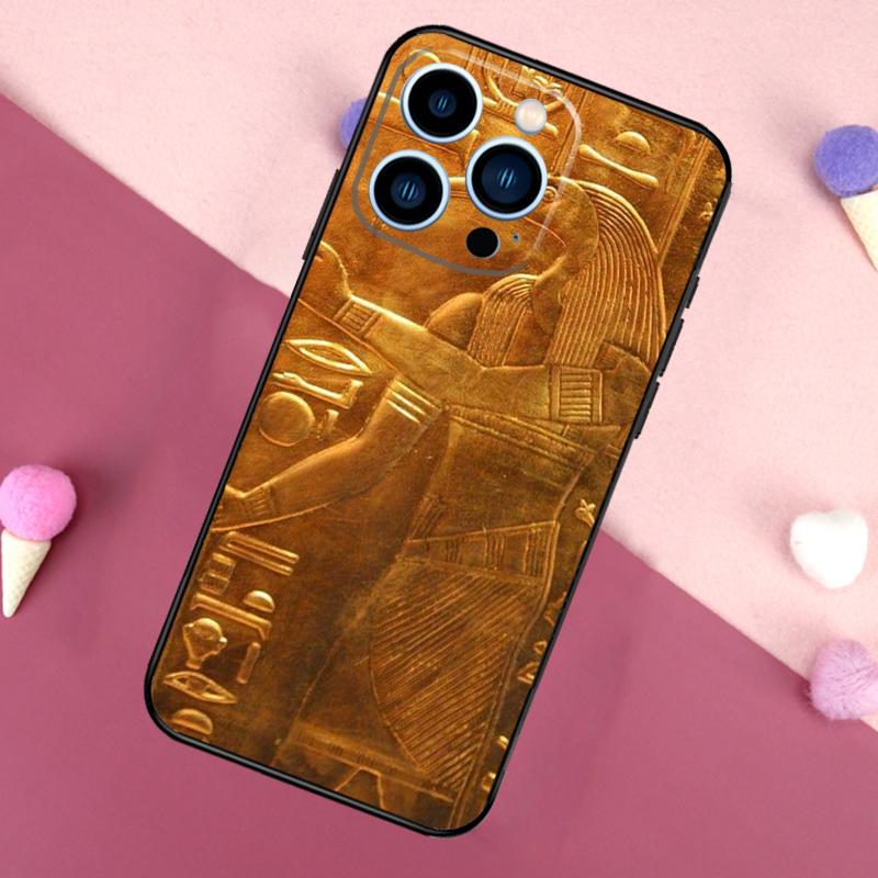 Чехол для телефона с фреской Фараона Египта Для iPhone 16 15 13 12 11 14 Pro Max Mini X XR XS MAX 14 Plus Чехол