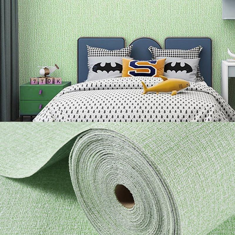 3м 3D XPE однотонные льняные обои самоклеящиеся водонепроницаемые и влагостойкие спальня гостиная фон украшение дома