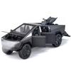 Premium 1:24 Scale Diecast Tesla Cybertruck Alloy Pull-Back Model Car - Black