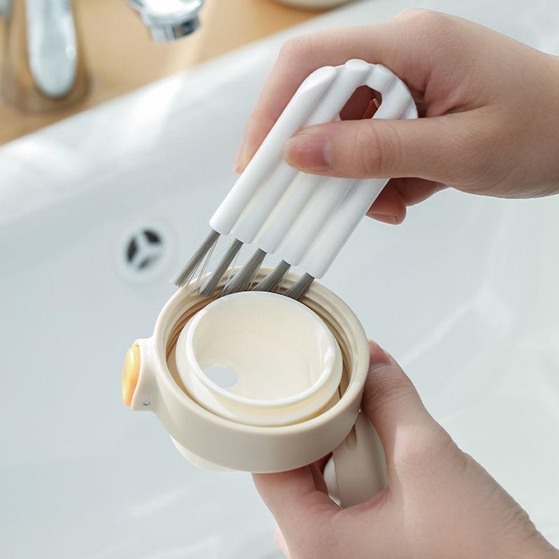 1pc Keyboard Cleaning Brush Bendable Cup Cover Groove Gap Brush