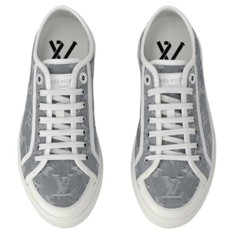 LOUIS VUITTON Lagoon Sneaker 25ss Spring Summer, Cookie Shoes Low top Canvas Shoes Women's Gray 1AGYGE