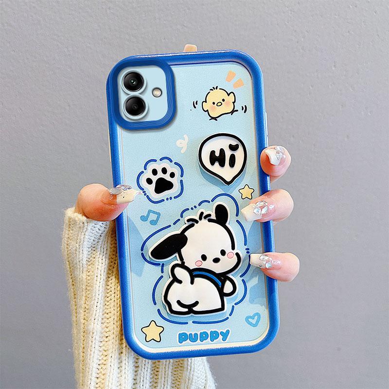 KEYSION Shockproof Case for Samsung A06 4G A05 A04 A04e with Lanyard Silicone Cute 3D Cartoon Doll Phone Cover for Galaxy M04 F04