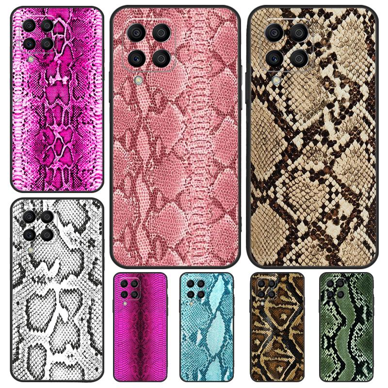 Чехол с принтом змеиной кожи для Samsung Galaxy M12 M22 M32 M52 M13 M23 M33 M53 M20 M21 M31 M51 M14 M34 M54 M30s