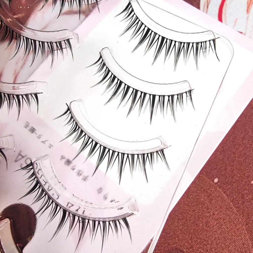 5 пар натуральных накладных ресниц макияж искусственные ресницы для девушек и женщин DIY наращивание ресниц косплей косметика инструмент для красоты