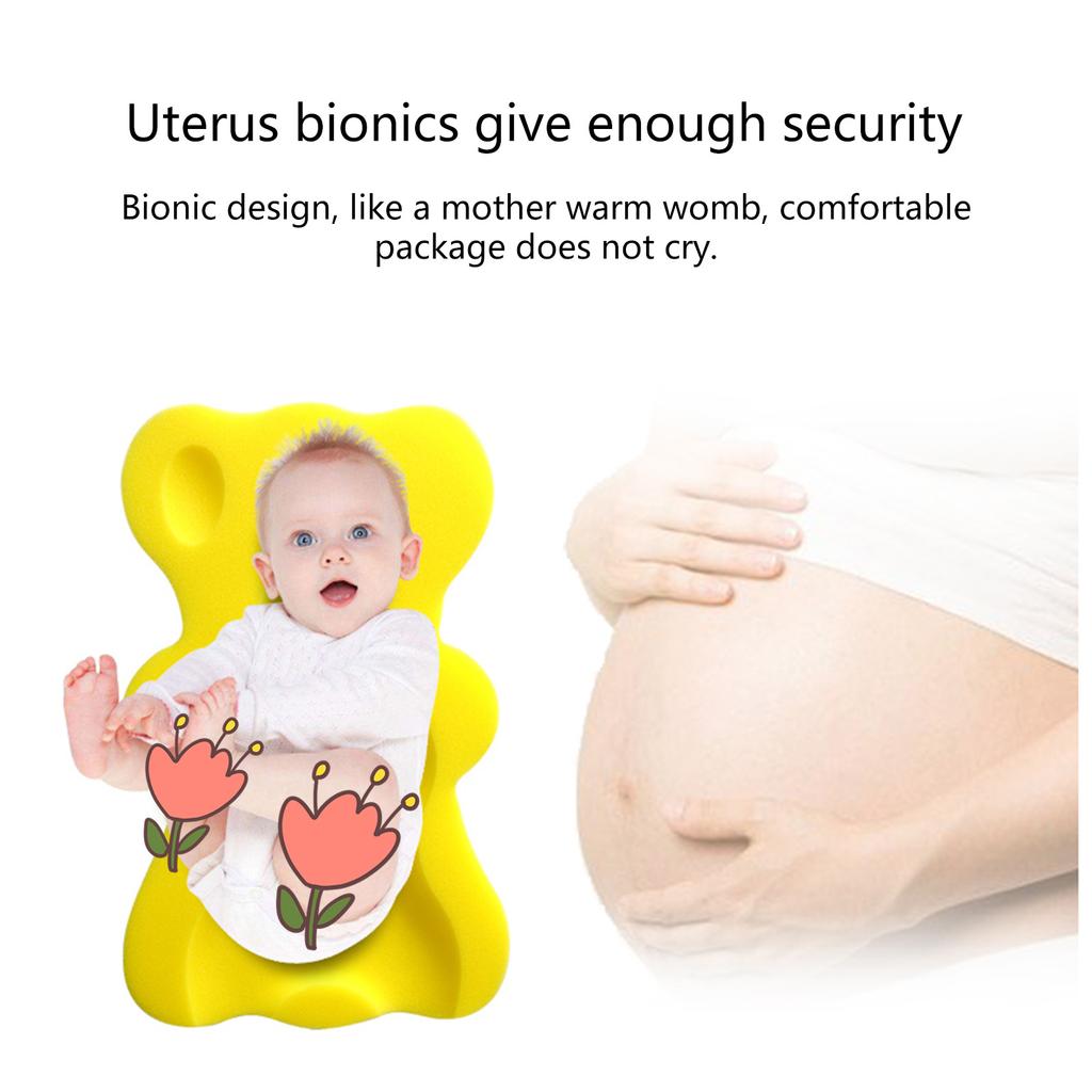 Детский коврик-губка для купания, утолщенный коврик для душа для новорожденных, сетчатый коврик для ванны для комфортного купания