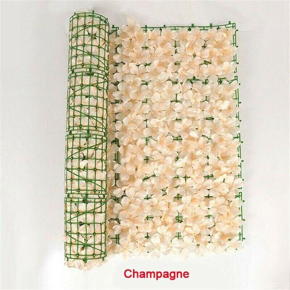 Настенный декор Защита конфиденциальности Настенный экран Искусственная сакура Ограждение Гортензия Ряд Искусственный забор