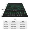 Пледы с логотипом The Magnus Archives Фланелевый плед Многофункциональные пледы для дивана Постельное белье Пледы Покрывало Одеяло
