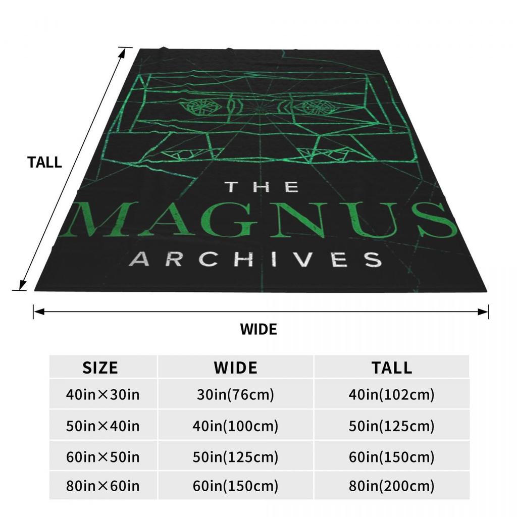 Пледы с логотипом The Magnus Archives Фланелевый плед Многофункциональные пледы для дивана Постельное белье Пледы Покрывало Одеяло