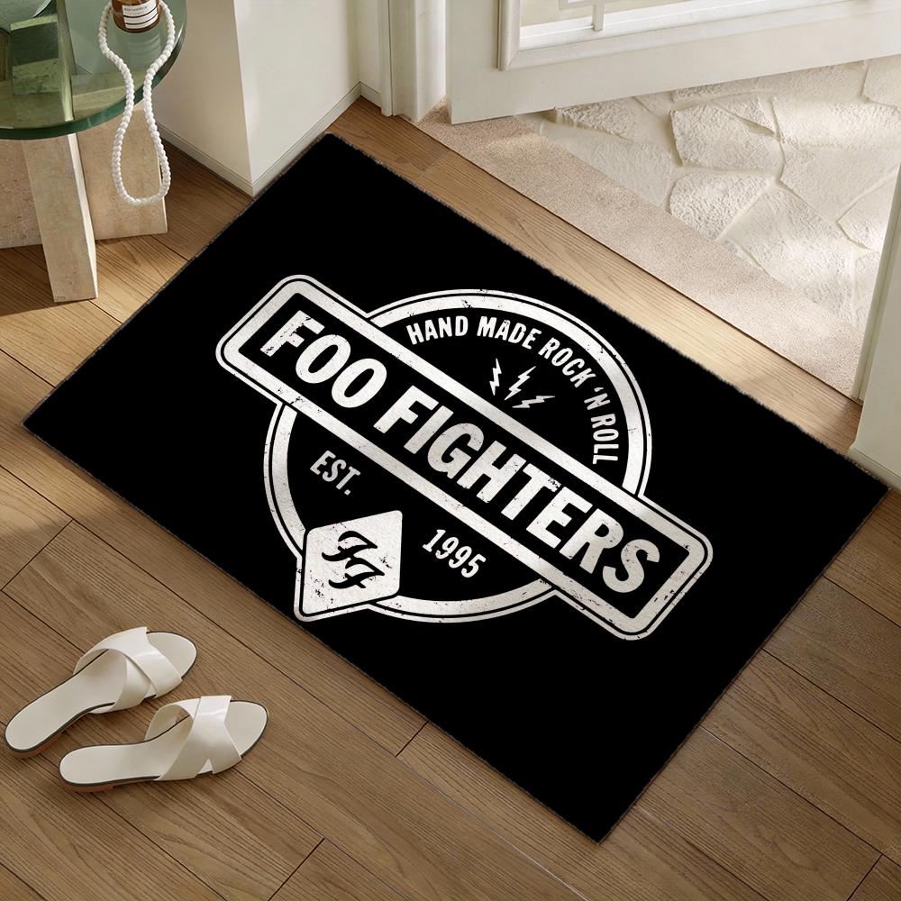 Rock Band F-Foo Fighterss Floor Mat Soft Flannel Non-Slip Door Mat - Thickened Rug for Living Room Home Decor