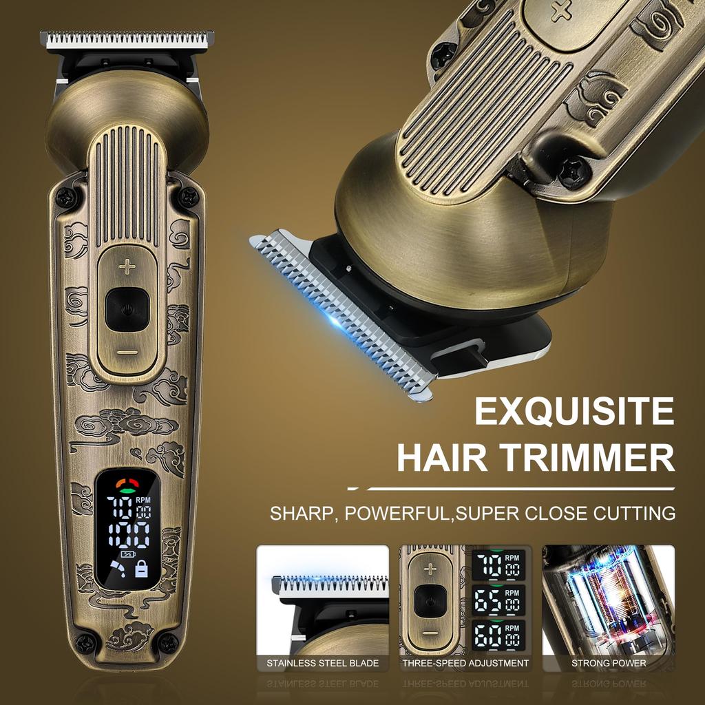 Scttomon Мужская сеточная бритва Мужской триммер для бороды Мужская электробритва Набор для бритья бритой головы Беспроводной водонепроницаемый