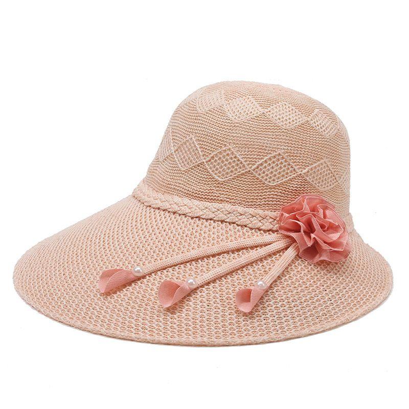 Летняя соломенная шляпа с широкими полями для женщин, модная и универсальная, для путешествий, защиты от солнца и затенения, повседневная пляжная шляпа-котелок