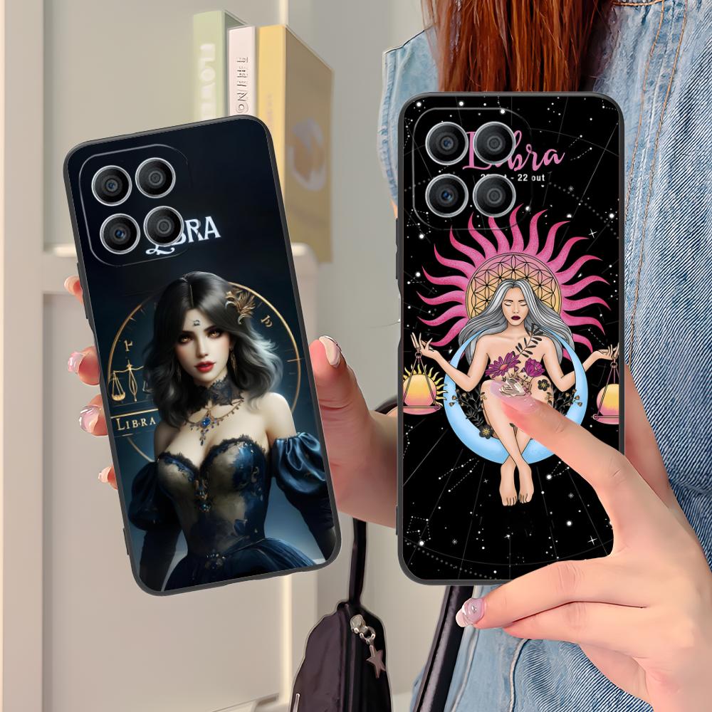 Чехол для телефона со знаком зодиака Весы для Honor 90 80 70 60 50 30 20 10 9 8 7 Pro S SE Lite 5G Мягкий ударопрочный чехол из ТПУ