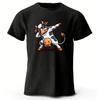 Pulling Cow Cotton Casual Short Sleeved Men's Loose Oversized T-shirt Fashionable Casual Soft Comfortable Tops