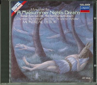 CD МЕНДЕЛЬСОН - Сон в летнюю ночь / Увертюра F35L20109 POLYDOR Япония Классика Б/У