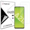 Film de protection d'écran - Top4pc - Samsung Galaxy A21s - Lot de 2 - Verre trempé - Dureté 9H