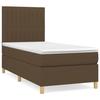 3142476 vidaXL Divan Bed with Mattress Dark Brown 100x200 Cm