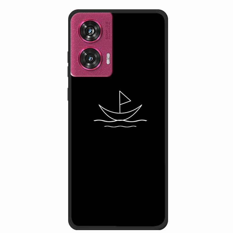 MOTO EDGE 50 Fusion Простой чехол-бампер из мягкого ТПУ с полыми линиями