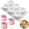 Reusable 6 Cavity Cylinder Cup Shape Mousse Cake Mold For Making Chocolate Muffin Ice S Glass Mould Kitchen Baking Tool