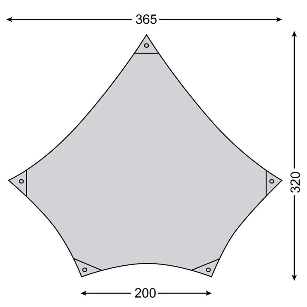 NORDISK Outdoor Camping Tarp Voss Diamond SI Diamond 300 x 310cm Japanese 117014 (Voss SI) [Genuine Product]