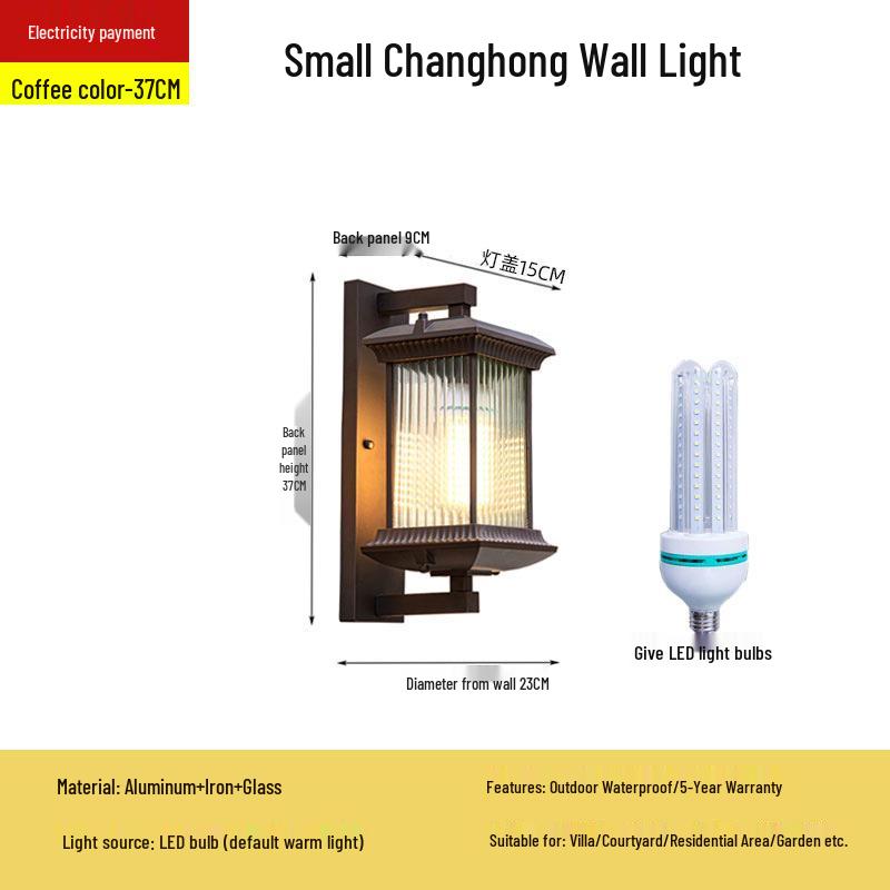 Новый китайский солнечный водонепроницаемый настенный светильник для вилл, дворов, проходов, балконов и лестниц
