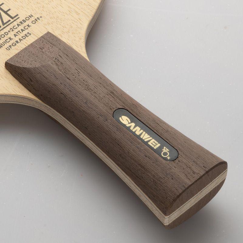 (Случайный цвет ручки) Оригинальная ракетка для настольного тенниса SANWEI 502E (5+2 углерода) Весло с битой для пинг-понга