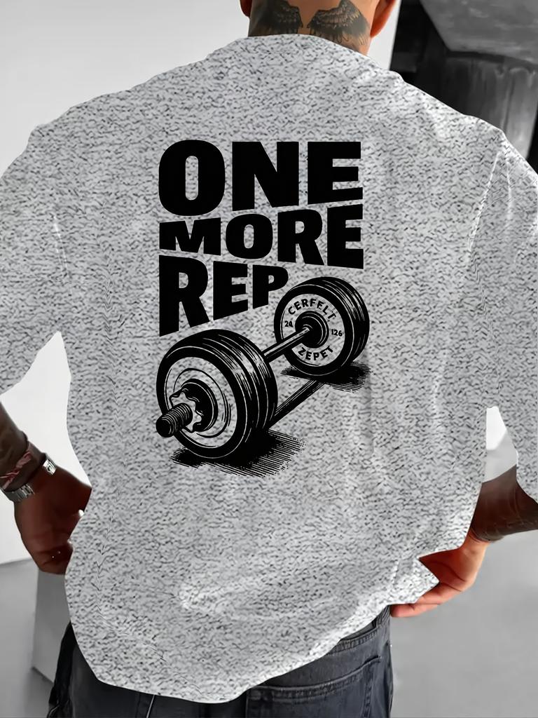 2026 New Years New Mens Printed Short Sleeves Fashion Short Sleeves for Going Out Dating ONE More REP
