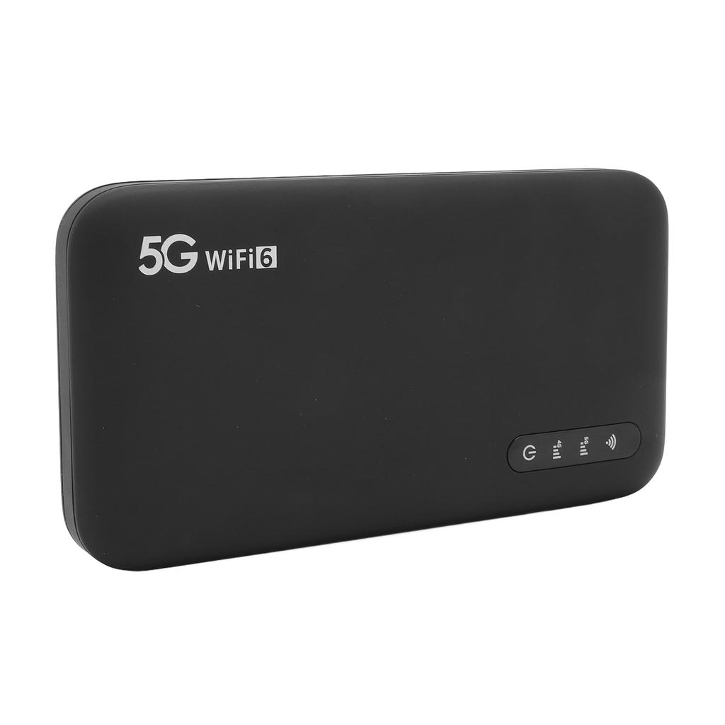 5G Mobile Hotspot WiFi 6 Portable Router with SIM Card Slot for Home and Travel Use Support 16 Devices 6100mAh Battery