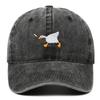 Embroidered Baseball Cap with Goose Pattern for Men and Women, Casual and Fashionable City Style Duckbill Cap