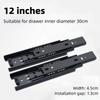 Heavy Duty Drawer Slides Smooth Operation Ball Bearing Drawer Rails  Office Furniture