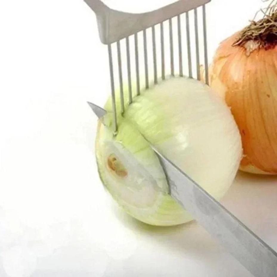 1 Pcs Vegetable Fruit Beef Onion Slicer Cutter Stainless Steel Meat Needle Kitchen Household Accessories Tools Random Color