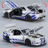 Масштаб 1/32 Nissan GTR R34 SKYLINE Fast Alloy Simulation Car Model Diecasts & Toy Vehicles and Furious Cars Decoration Toys for Children Boy