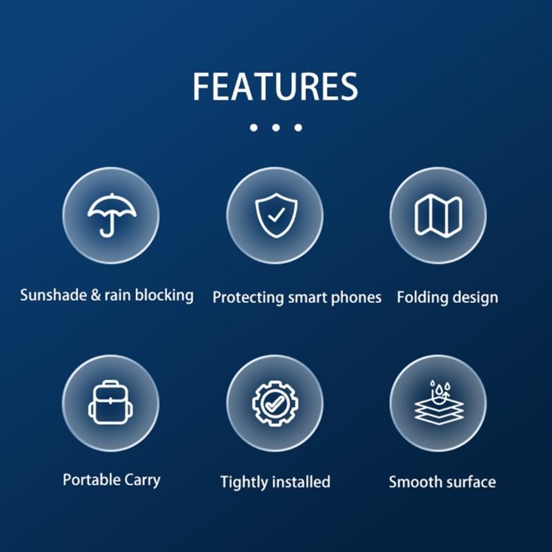 Sunshade Sun Hood Magnetic Foldable Mobile Phone Sunhood Sun Blocking Hood for Phones Portable Antiglare Guard Accessories