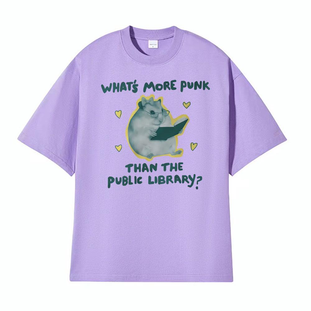 Funny Teacher Public Library Punk Unisex Bookworm Graphic Tshirts Men Women Fashion Vintage T Shirt High Quality Casual Tshirt