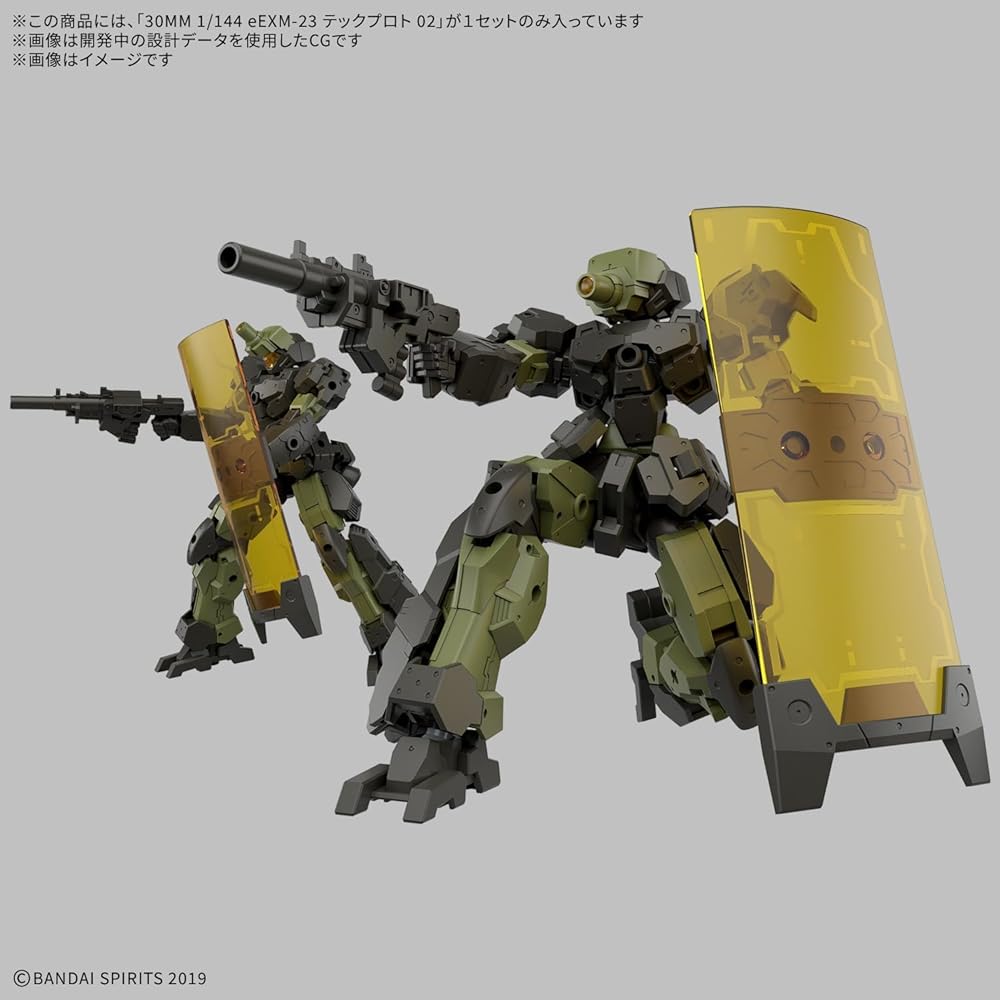 Bandai Spirits 30MM eEXM-23 Tech Proto 02 Пластиковая модель 1/144 Масштаб Предварительно окрашенная Требуется сборка
