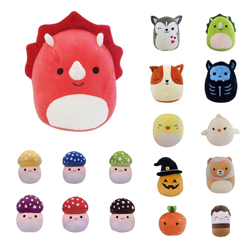 И милая плюшевая игрушка Squishmallow с изображением Stump The Skeleton Squad Bouncer**