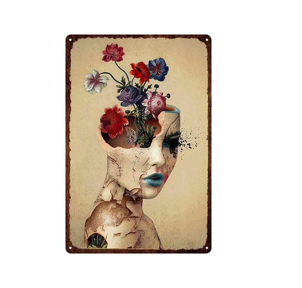 Скелет Череп Металлические Оловянные Вывески Мексиканский Фестиваль День Мертвых Доска Настенная Живопись Плакат Партии Магазин Домашние Тату-салоны Декор