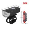 USB Rechargeable Bicycle Headlight and Taillight Waterproof for Enhanced Nighttime Safety