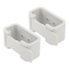 2PCS RV Curtains Clips High Hardness White Side Curtain Hold Down Holdback Retainer for Campers Buses