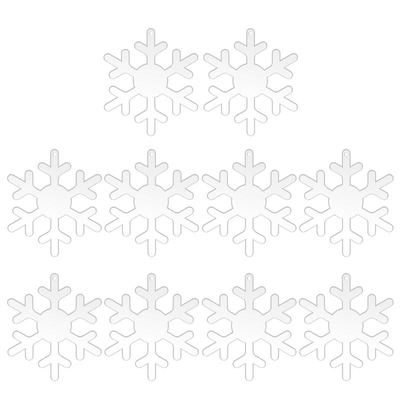 10 шт. новинка рождественские бирки акриловые чистые листы самодельные поделки подвесные украшения безделушки для украшения рождественской елки