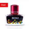 HERO 40 мл Разные Цвета Чернила Стеклянная Бутылка Чернила Для Перьевых Ручек Картридж для Заправки Школьные Письменные Офисные Принадлежности Канцелярские Товары