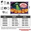 Party Backdrop Halloween Flat Pumpkins Witches Photo Background Decor Party Decor