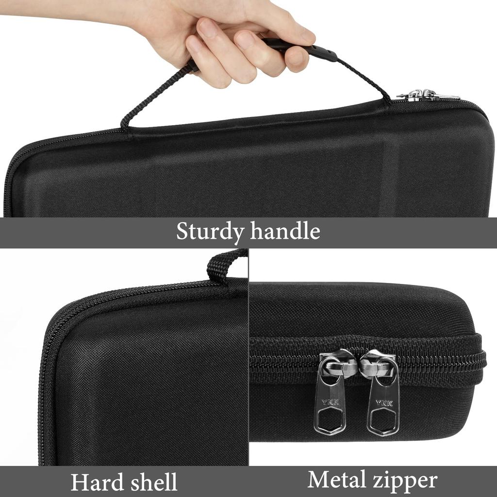 Linkidea Hard Travel Case Compact Keyboard Knob Computer 68 Keys Keyboard Carrying Storage Box Bag Compatible with Keychron Q2 V2 FNATIC STREAK65 ASUS
