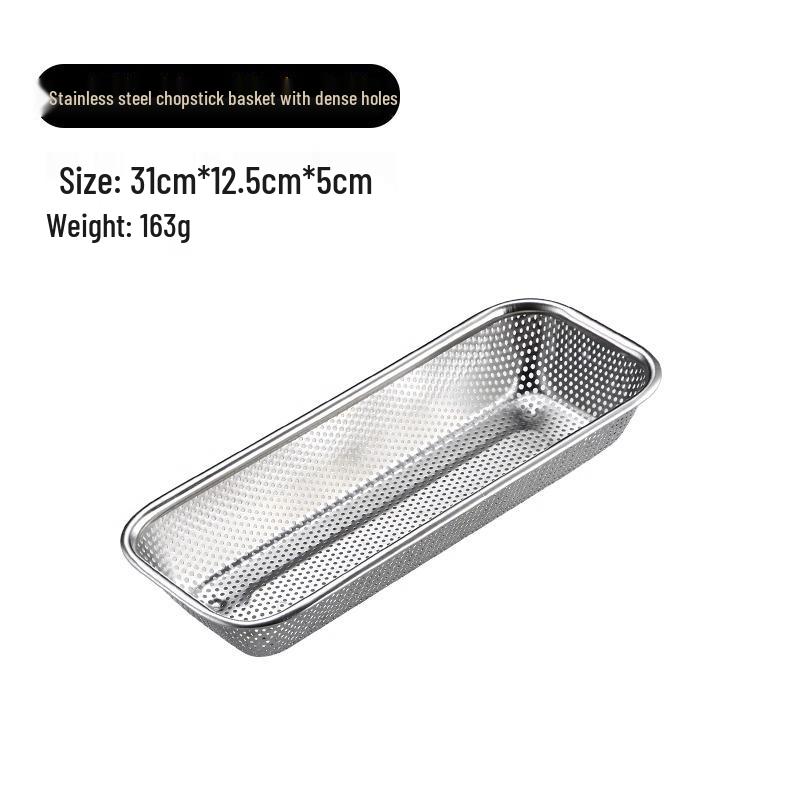 Stainless Steel Kitchen Cabinet with Draining Chopstick and Spoon Holder