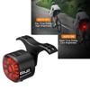 6 Modes Bicycle Brake Sensing Rear Bike Light Intelligent Brake Tail Lamp  Nightrider
